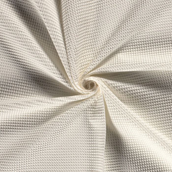 WAFFLE FABRIC OFF WHITE