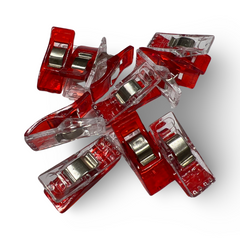 STOFFCLIPS - ROT 10 ST