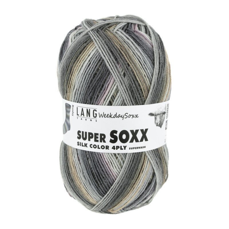 SUPER SOXX SILK COLOR 4-PLY