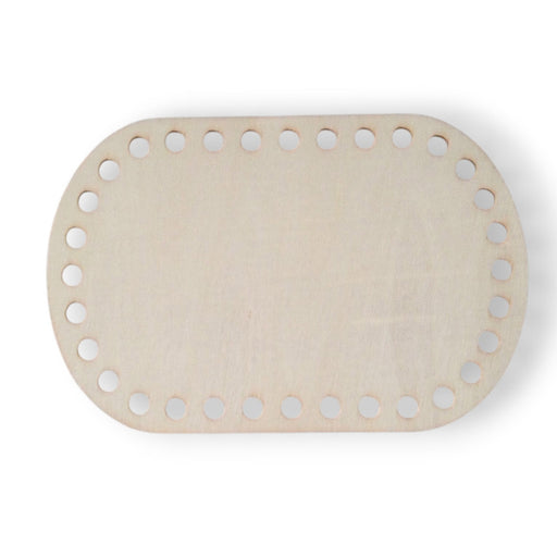 Base de madera ovalada para tejer 15 cm