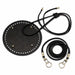Base circular perforada 15 cm con asa y cierre para bolso saco
