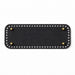 Base rectangular sintética negra para bolsos (perforada)