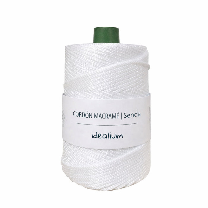 Senda · Cordón trenzado 3 mm para crochet S005 Blanco