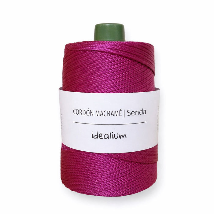 Senda · Cordón trenzado 3 mm para crochet S024 Frambuesa