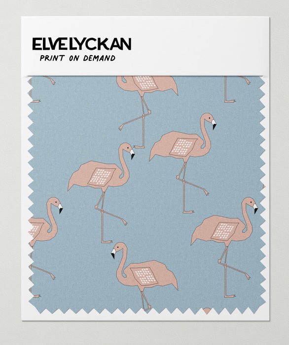 FLAMINGO - HIMMELBLAU - DRUCK AUF ANFRAGE