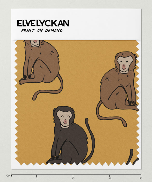 MONKEYS - GOLD - PRINT ON DEMAND