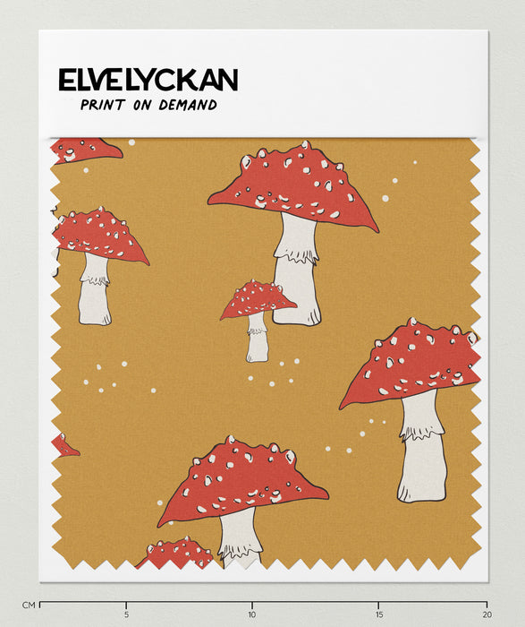 MUSHROOM - GOLD - PRINT ON DEMAND