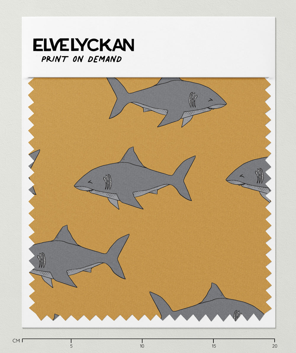 SHARKS - GOLD - PRINT ON DEMAND