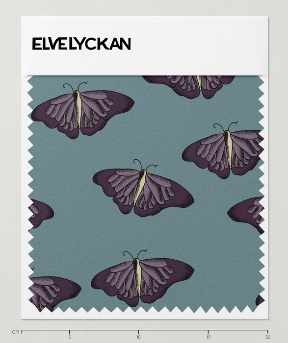 BUTTERFLIES - VIOLET - RIBBED KNIT