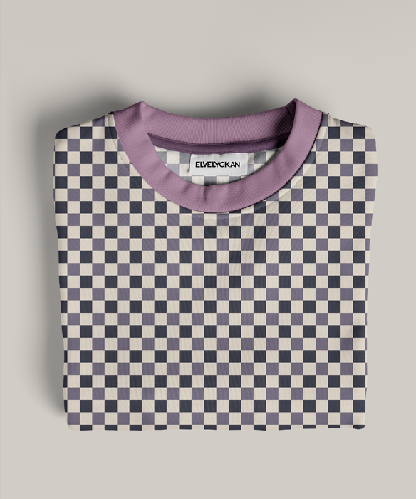 MINI CHECKERS - VIOLET - JERSEY