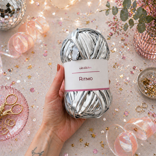 Ritmo · Trapillo metálico brillante para bolsos de fiesta