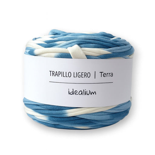 Terra Multicolor · Trapillo ligero con cambios de color M043 Azul-Blanco