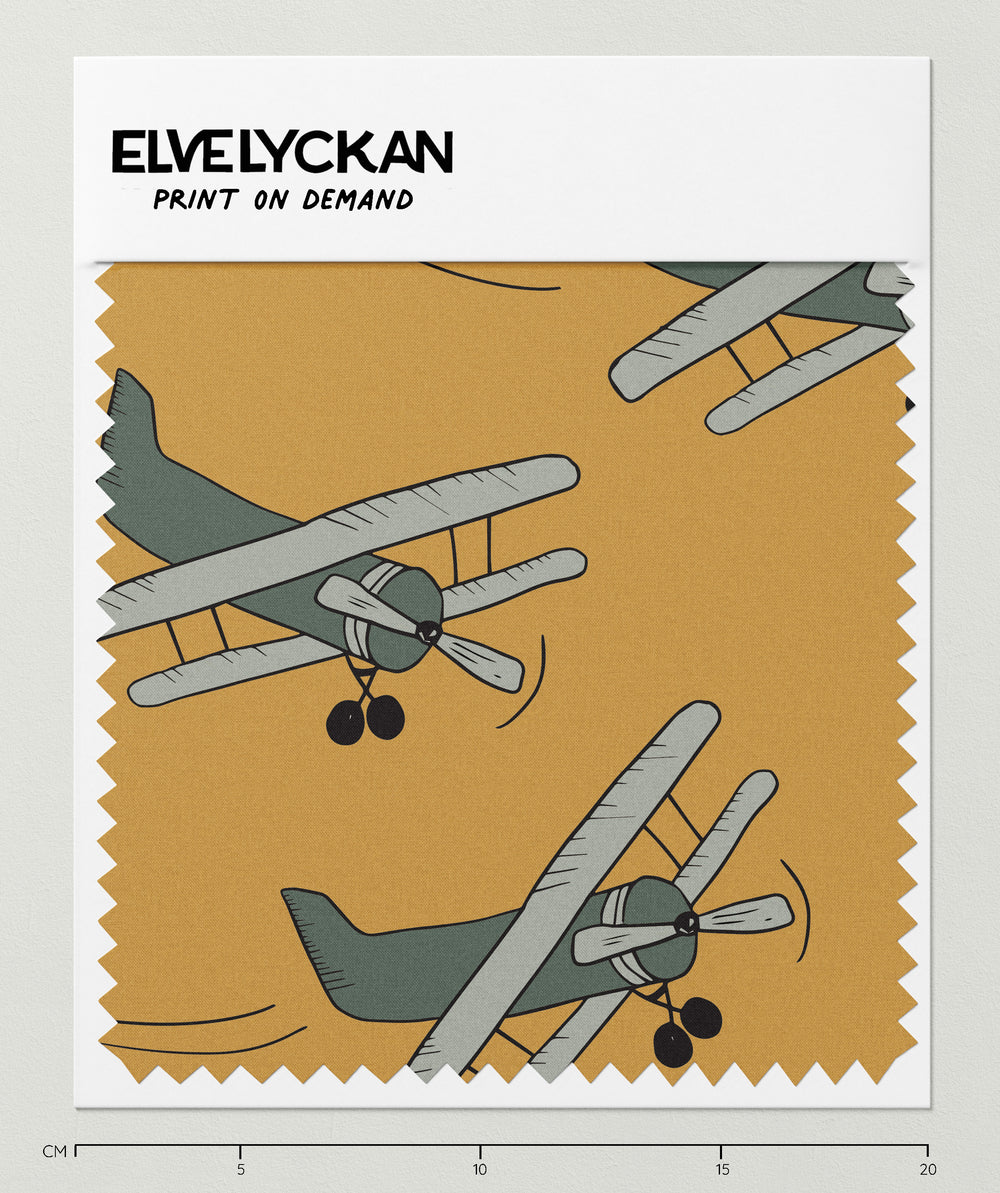 AIRPLANES - GOLD - PRINT ON DEMAND