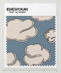 NUAGES - BLEU - IMPRESSION À LA DEMANDE
