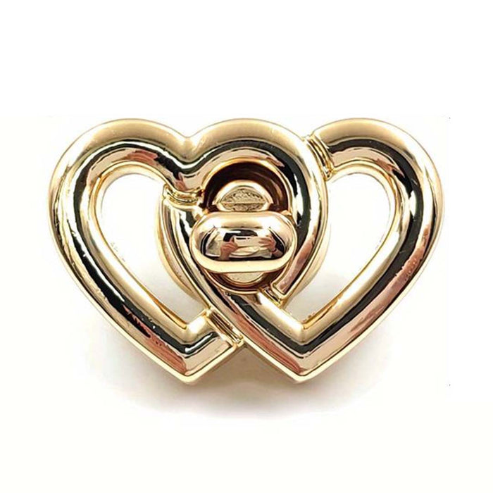 TWIST LOCK HEART - NEW GOLD