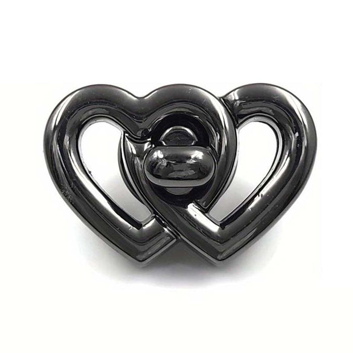 TWIST LOCK HEART - GUNBLACK