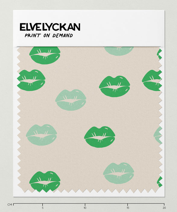 LIPS - GREEN - PRINT ON DEMAND