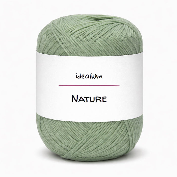 Nature · Algodón básico suave y versátil 129 Verde salvia