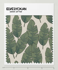 BANANA LEAF COTTON FABRIC - CREME (027)