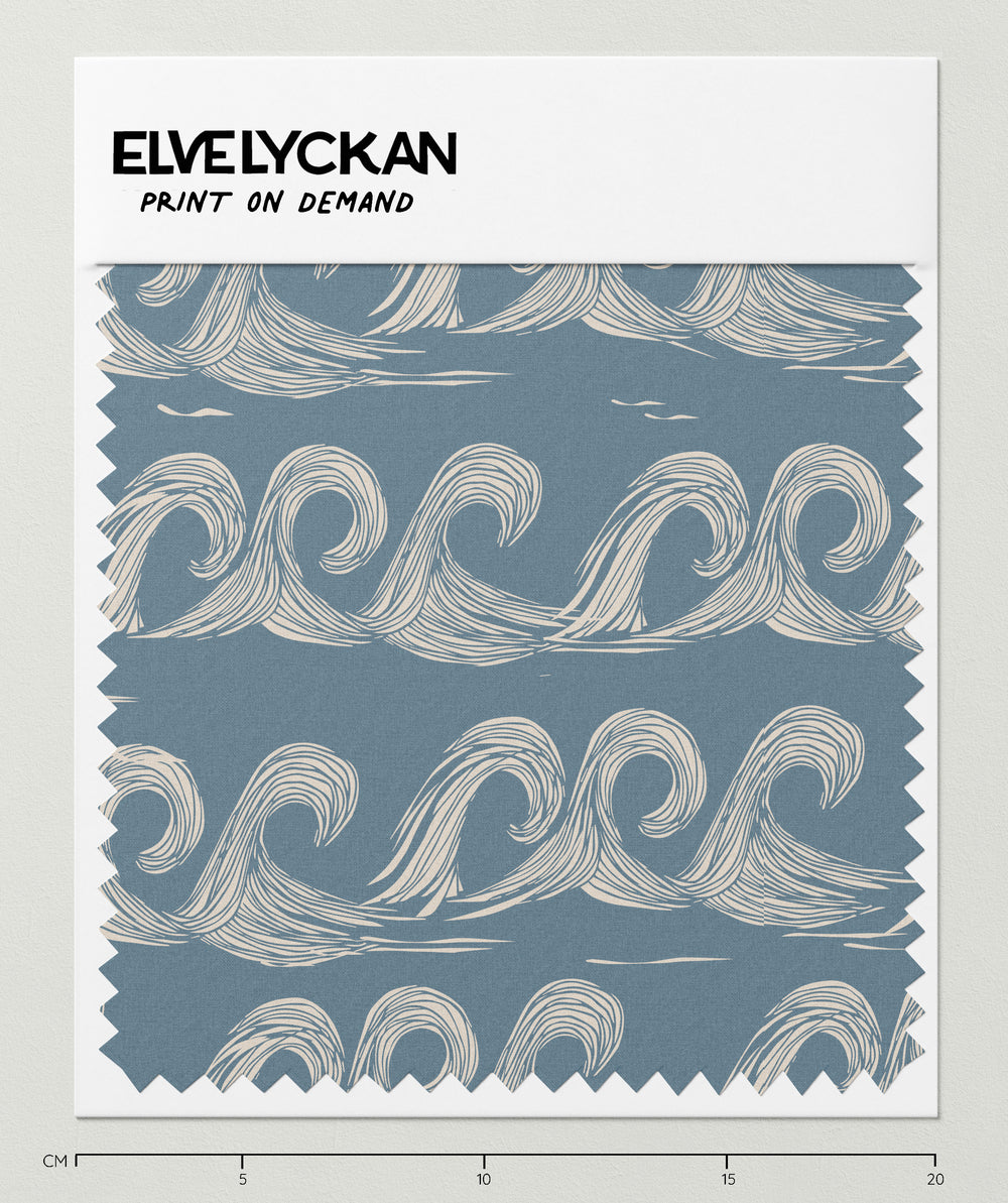 WAVES - BLUE - PRINT ON DEMAND