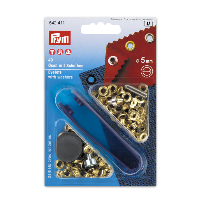 PRYM - ÖLJETTER 5MM GULDFÄRGAD