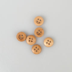 BOUTON EN BOIS 9MM - PAQUET DE 10