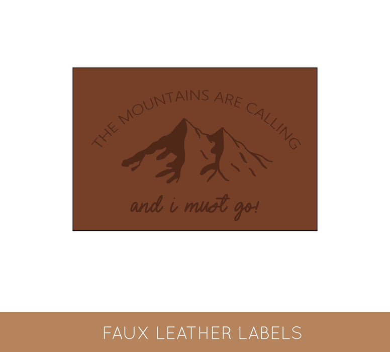 MOUNTAINS FAUCET LEATHER PATCH 5PCS/PKT