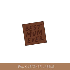 BEST MUM EVER FUSKLÄDER LAPP KVADRAT 3 ST/PKT