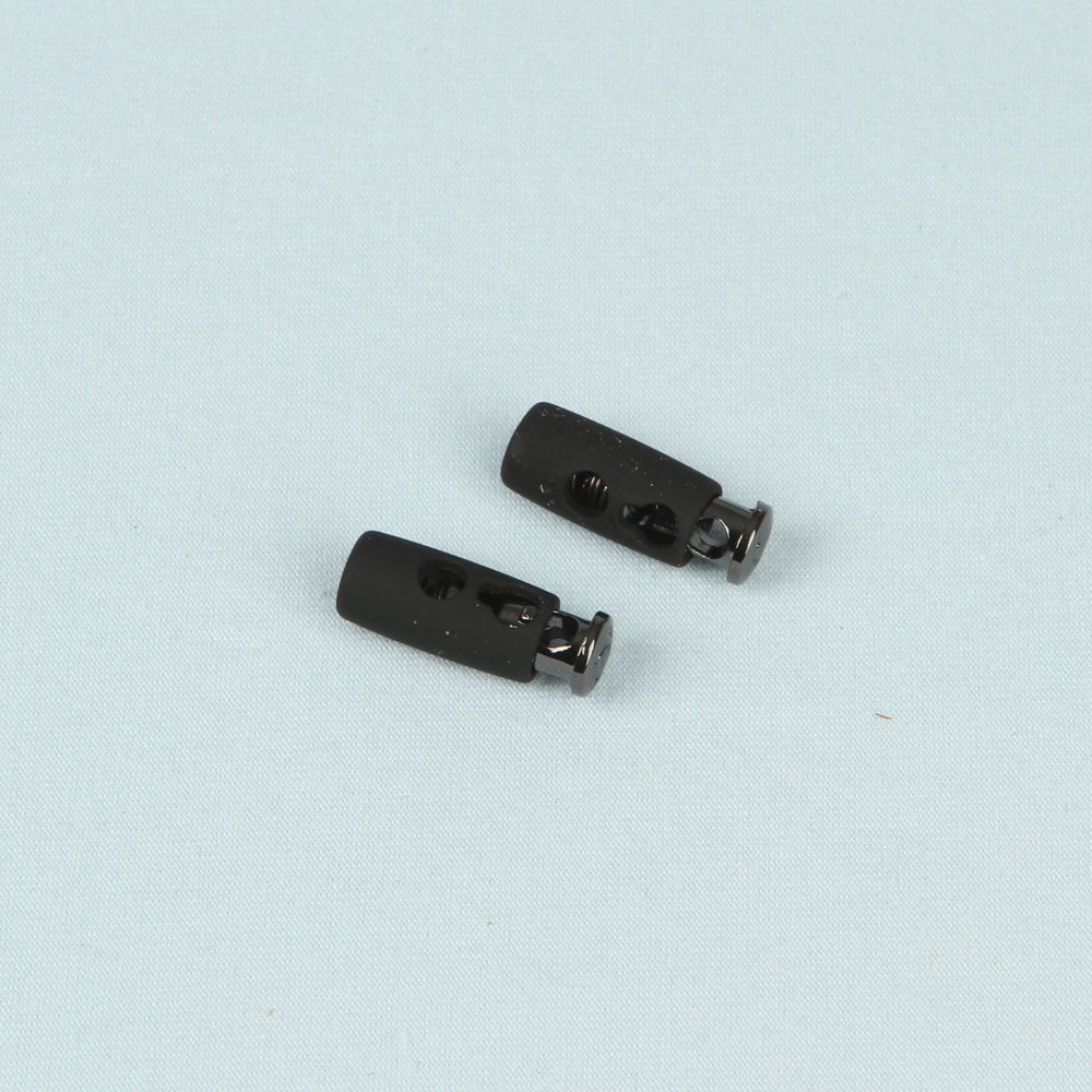 BUTÉE À RESSORT 2 PCS - NOIR/VIEUX FER