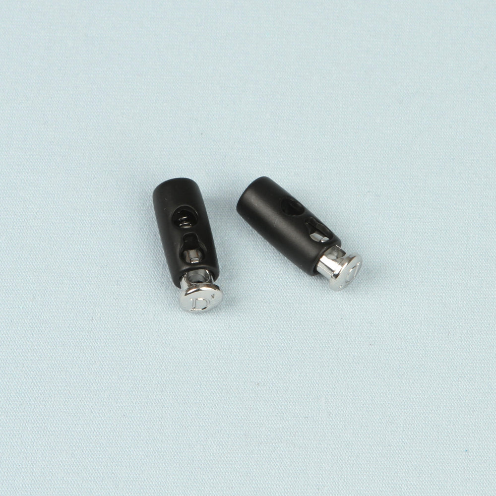 BUTÉE À RESSORT 2 PCS - NOIR/ARGENT