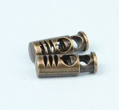 FEDERANSCHLAG 2 STÜCK - ANTIKES MESSING